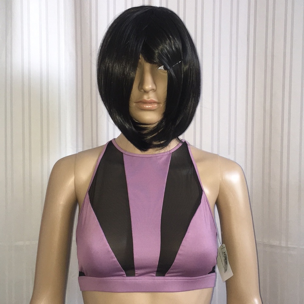 New VS VSX High Neck Mesh Sports Bra - Picture 2 of 8